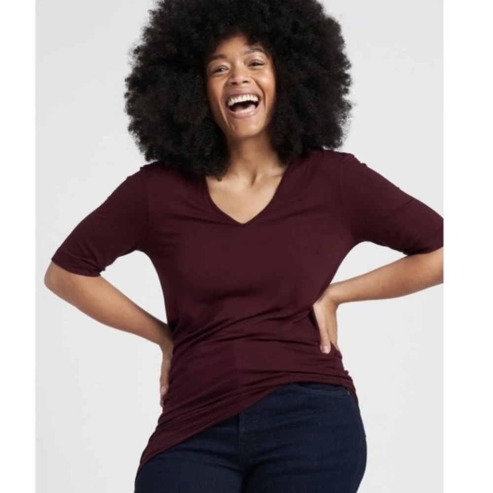 ⭐*New w/o Tags!* Universal Standard Aubergine Genevette Top - size Large=18/20